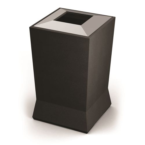 Commercial Zone® ModTec Series® 39 Gallon Waste Container, Large, Gunmetal Satin